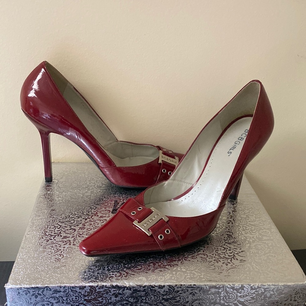 BCBGirls Red Patent leather heels